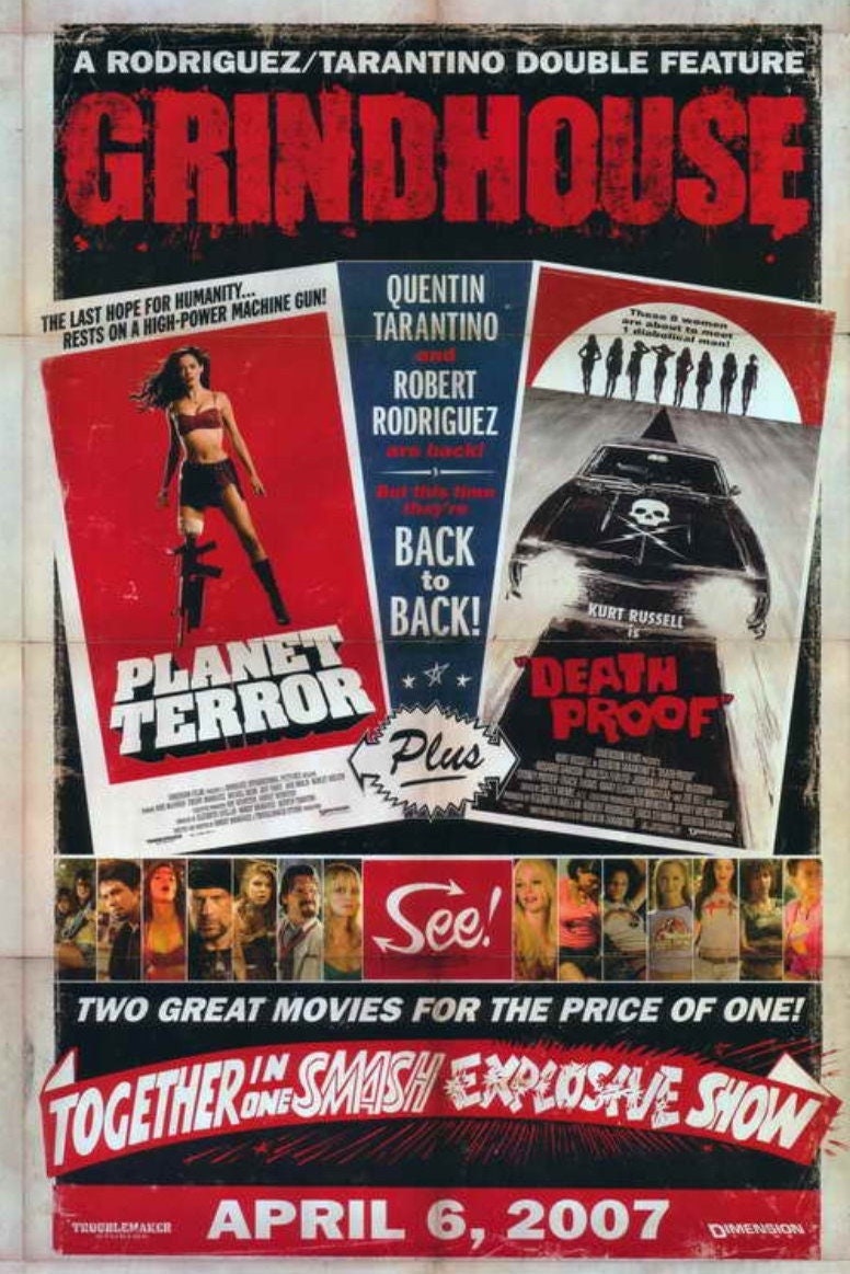 GrindHouse From Quinton Tarantino,11x17 Unframed Movie Poster.Printed on Heavy Card Stock Paper.