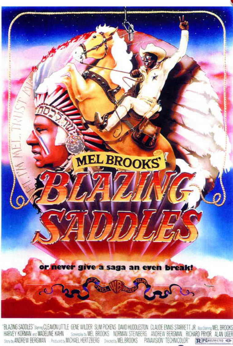 Blazing Saddles Unframed 11x17 Poster.Printed on a  Heavy Card Stock Paper.