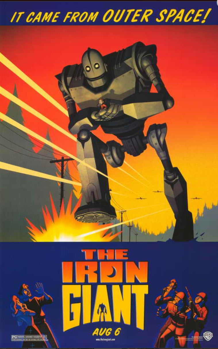 The Iron Giant 11x17 Movie Poster Custom Printed on Heavy Card Stock Paper.Available Unframed.