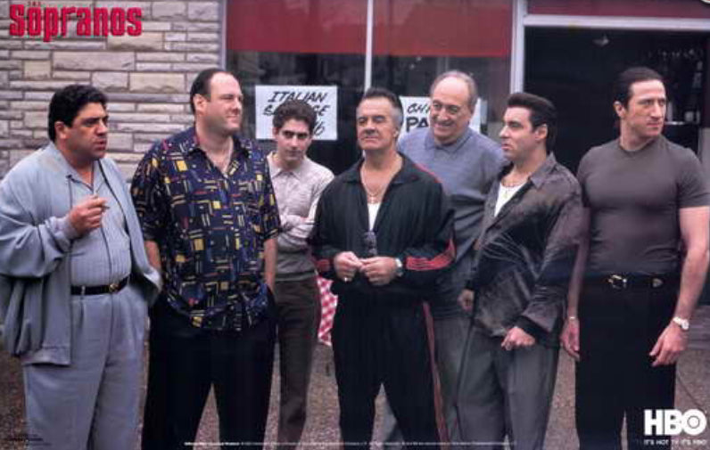 The Sopranos,Tony and The Crew On a Unframed 11x17 Movie Poster.Printed on Heavy Card Stock Paper.