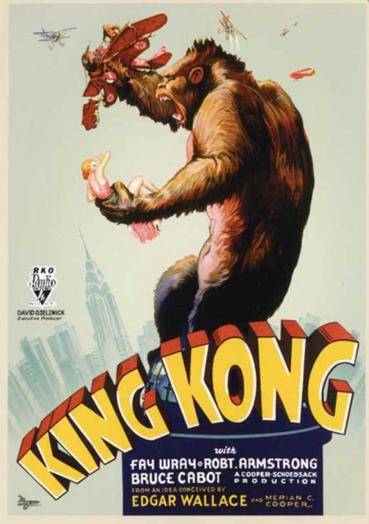 King Kong Hit The Theaters in 1933 11x17 Unframed Movie Poster is Custom Printed on Heavy Card Stock Paper.