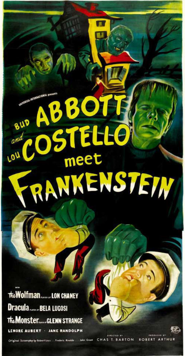 Abbott and Costello Meet Frankenstein on a 11x17 Unframed Movie Poster is Custom Printed on Heavy Card Stock Paper.