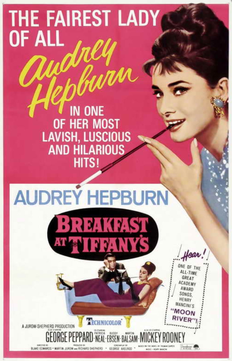 Breakfast At Tiffanys 11x17 Unframed Movie Poster.Custom Printed on Heavy Card Stock Paper.