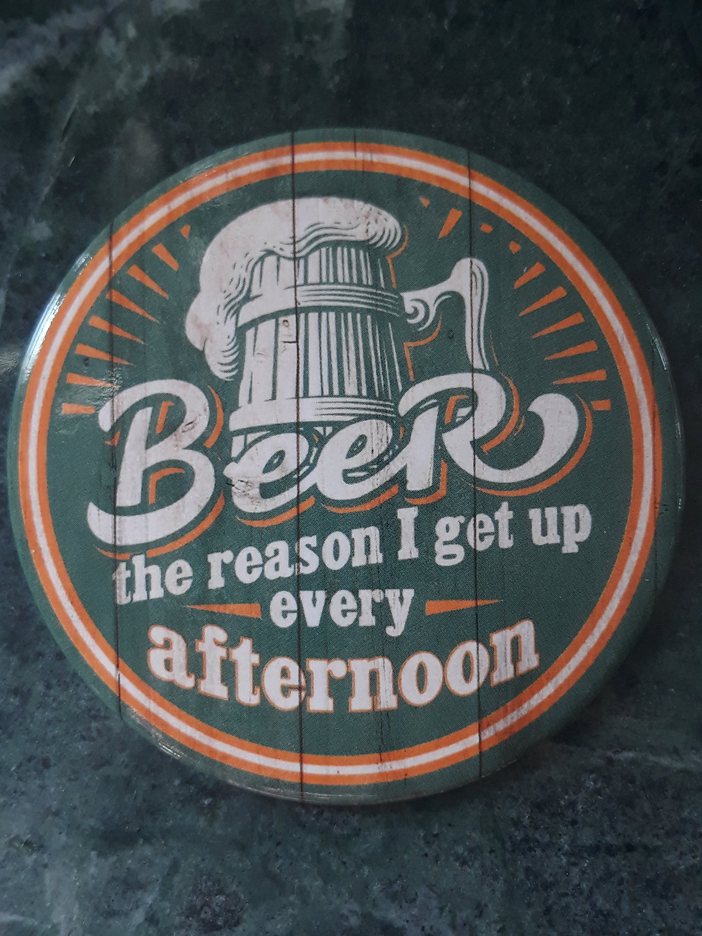 Beer The Reason I get Up Every Afternoon on a 2x3 Refrigerator Magnet with Glossy Finish.Quality Steel Construction. A Gift For Him or Her