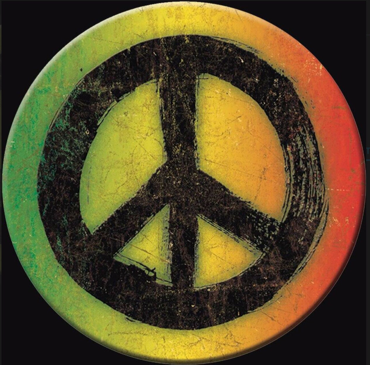 Peace Sign,The Sixties Peace Movement on a 3” Diameter Magnet with Glossy Finish.Quality Steel Construction.