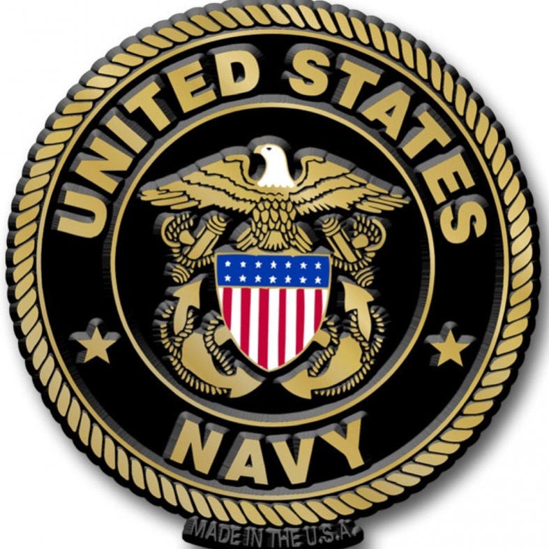 This U.S Navy Magnet measures approximately 5 square inches with a thickness of 0.1”. A Great Gift for Any Veteran