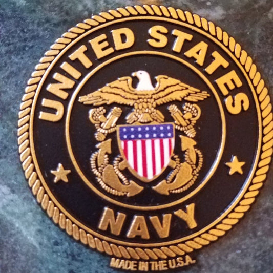 This U.S Navy Magnet measures approximately 5 square inches with a thickness of 0.1”. A Great Gift for Any Veteran