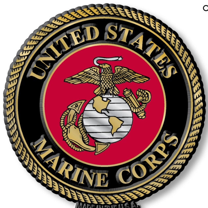 This U.S Marine Corp Magnet measures approximately 5 square inches with a thickness of 0.1”. A Great Gift for Any Veteran