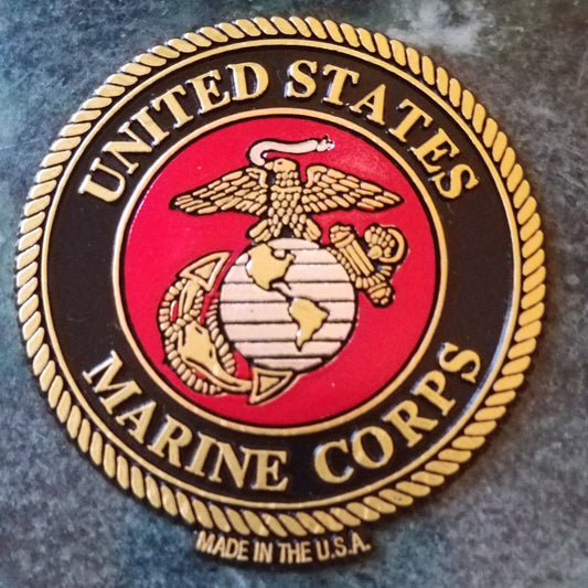 This U.S Marine Corp Magnet measures approximately 5 square inches with a thickness of 0.1”. A Great Gift for Any Veteran