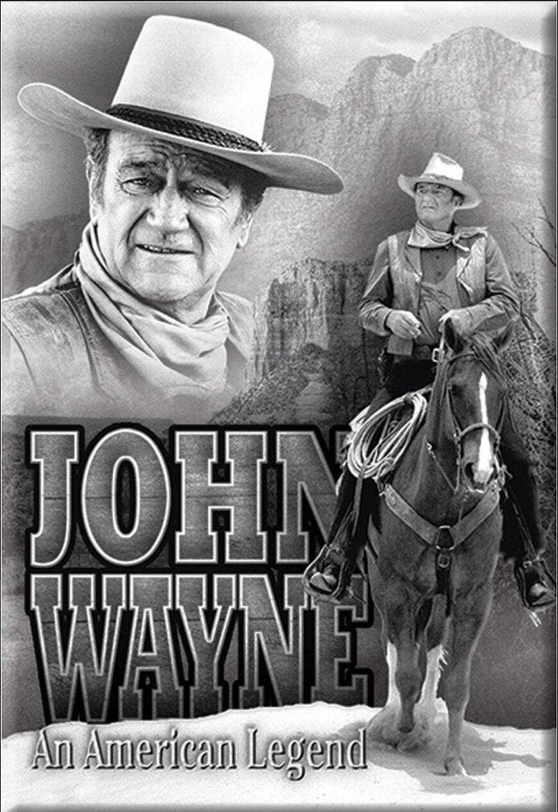 John Wayne An American Legend on a 2x3 Refrigerator Magnet with Glossy Finish.Quality steel construction