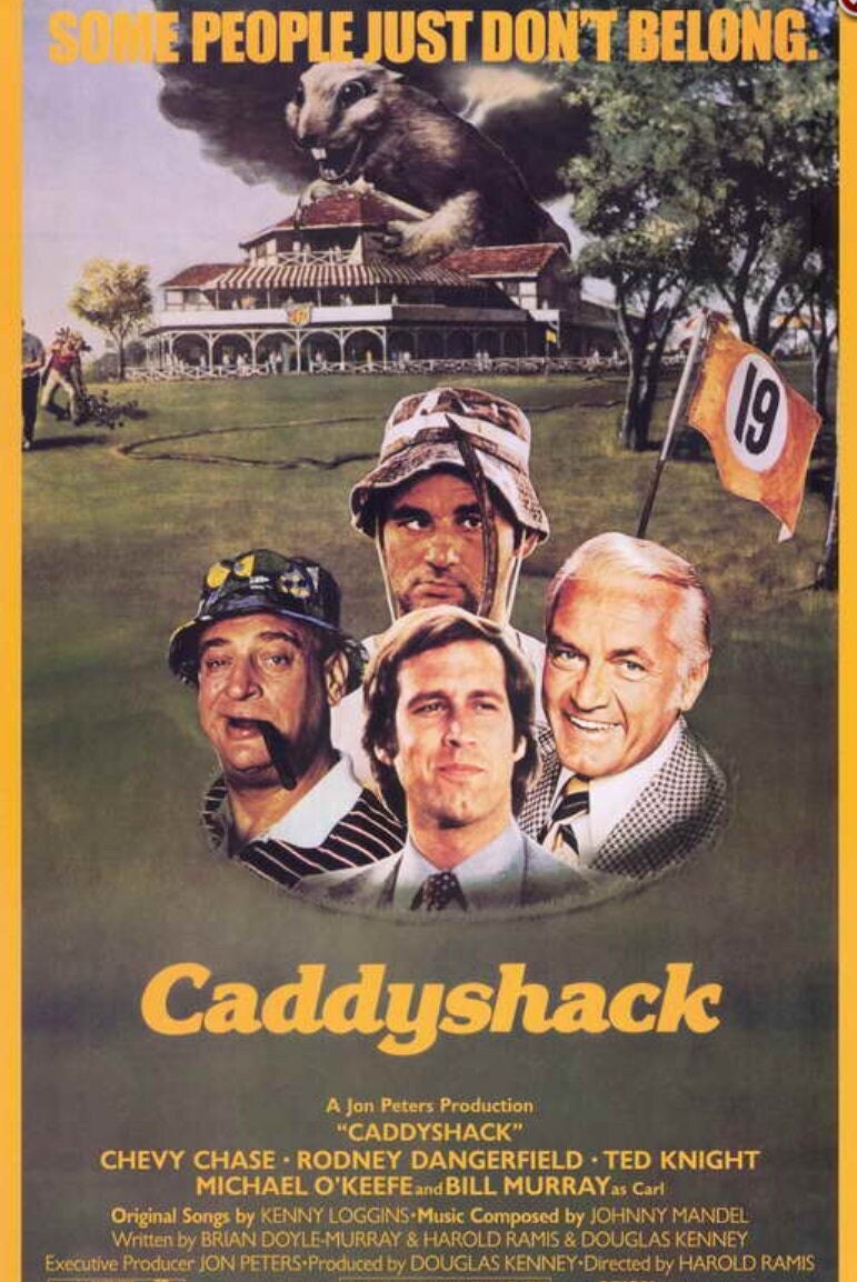 Caddyshack Unframed 11x17 Poster. Printed on  Heavy Card Stock Paper.