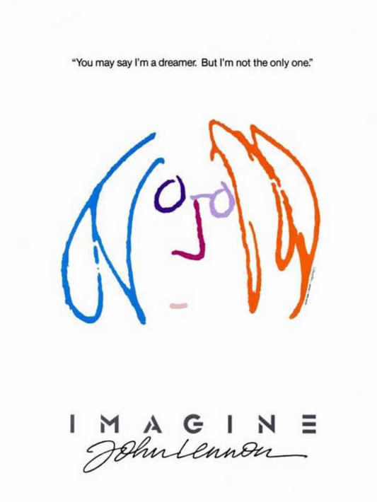 Imagine From John Lennon Unframed 11x17 Poster. Printed on Heavy Card Stock Paper.