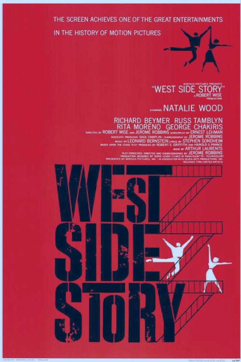 West Side Story Unframed 11x17 Poster. Custom Printed on  Heavy Card Stock Paper.