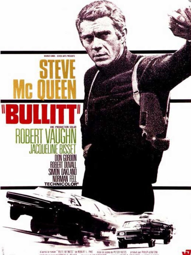 Bullitt  Unframed 11x17 Poster. Printed on  Heavy Card Stock Paper.