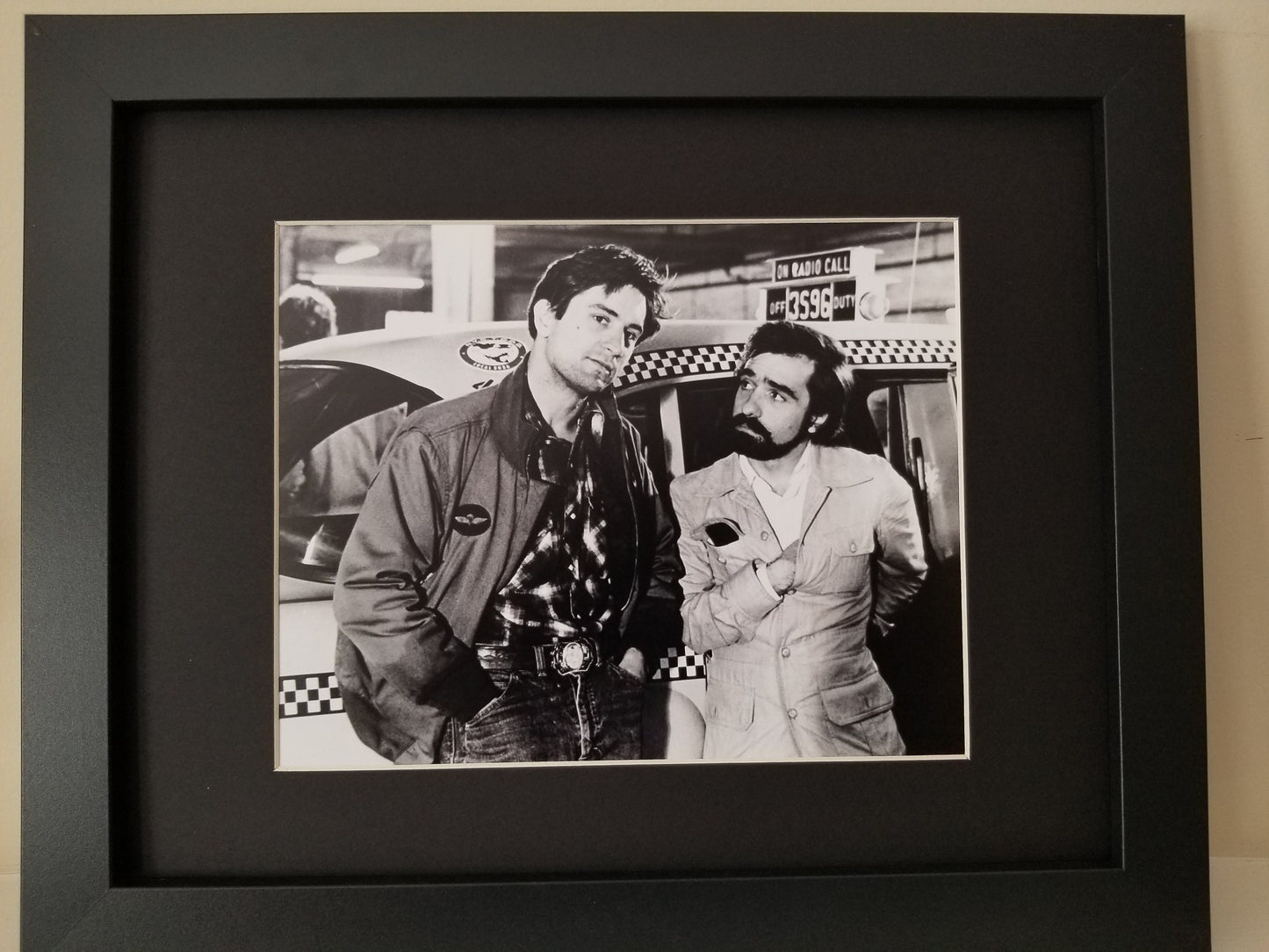 Deniro and Scorsese Unframed 8x10 Photo.Photo From Taxi Driver.