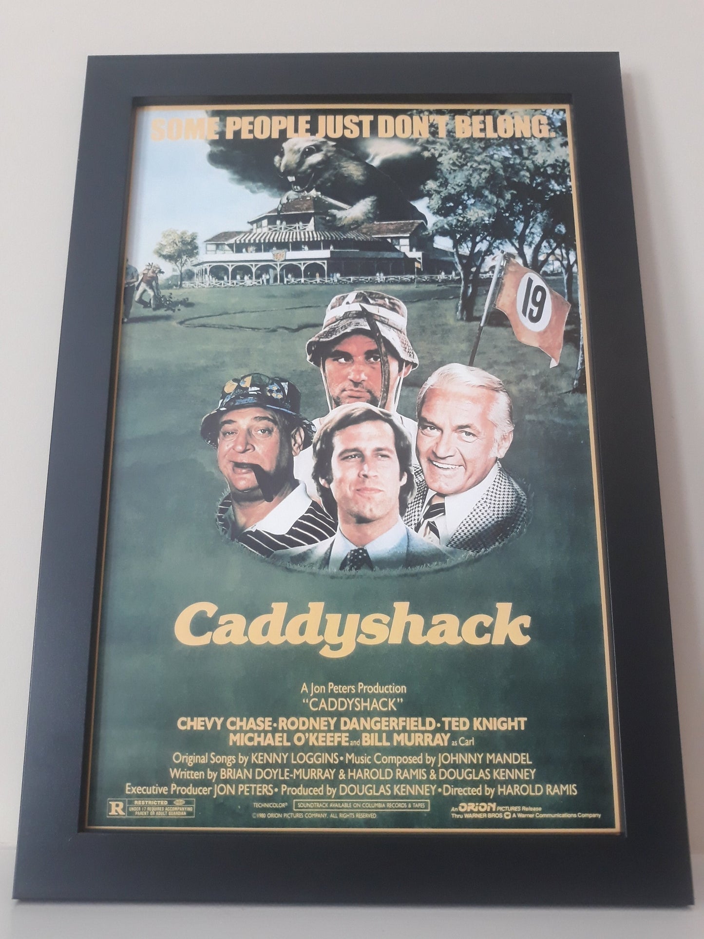 Caddyshack Unframed 11x17 Poster. Printed on  Heavy Card Stock Paper.