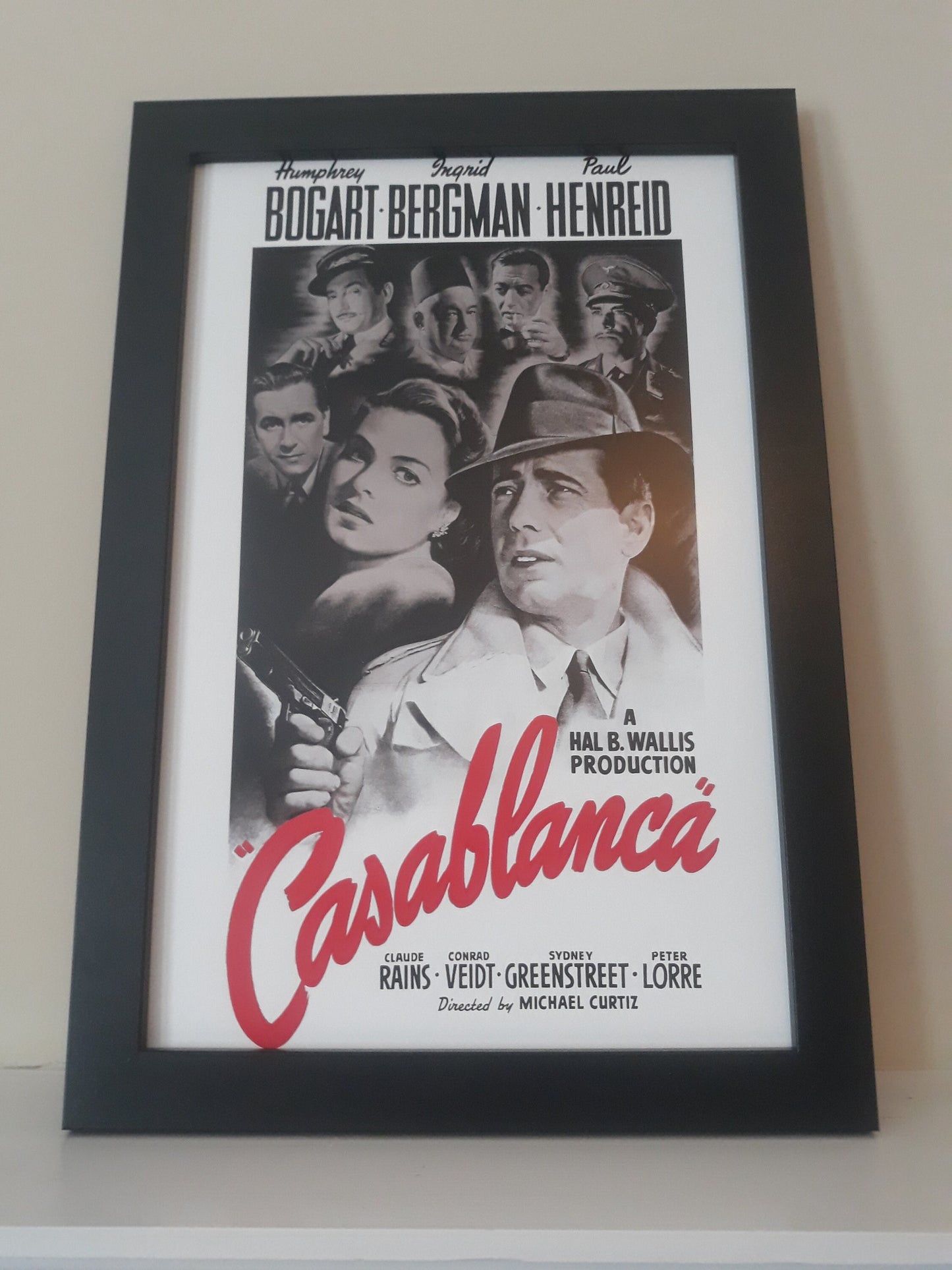 Casablanca Unframed 11x17 Poster. Printed on  Heavy Card Stock Paper.