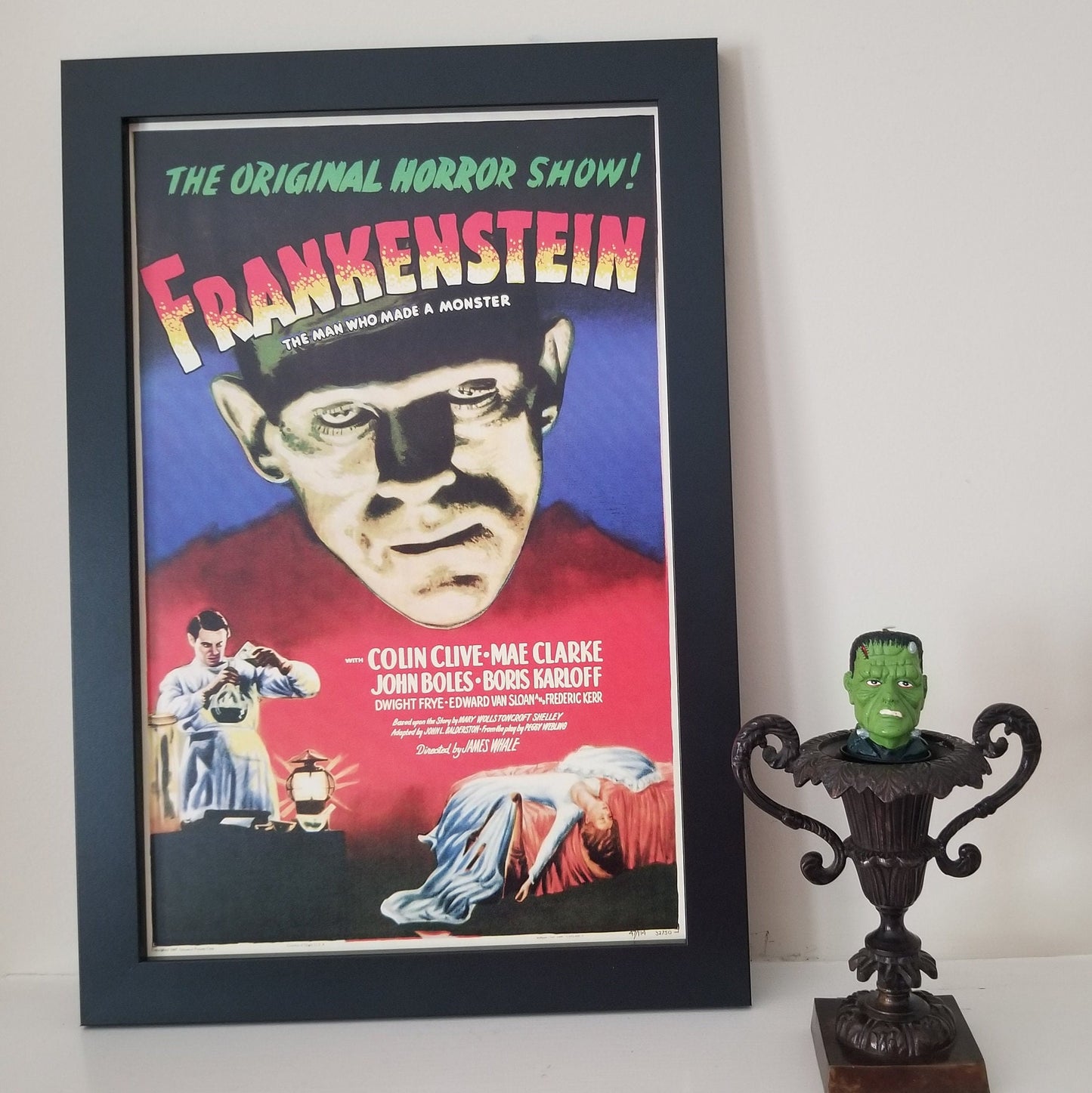 Frankenstein with Boris Karloff From 1931.11x17 Poster Printed on Heavy Card Stock Paper.