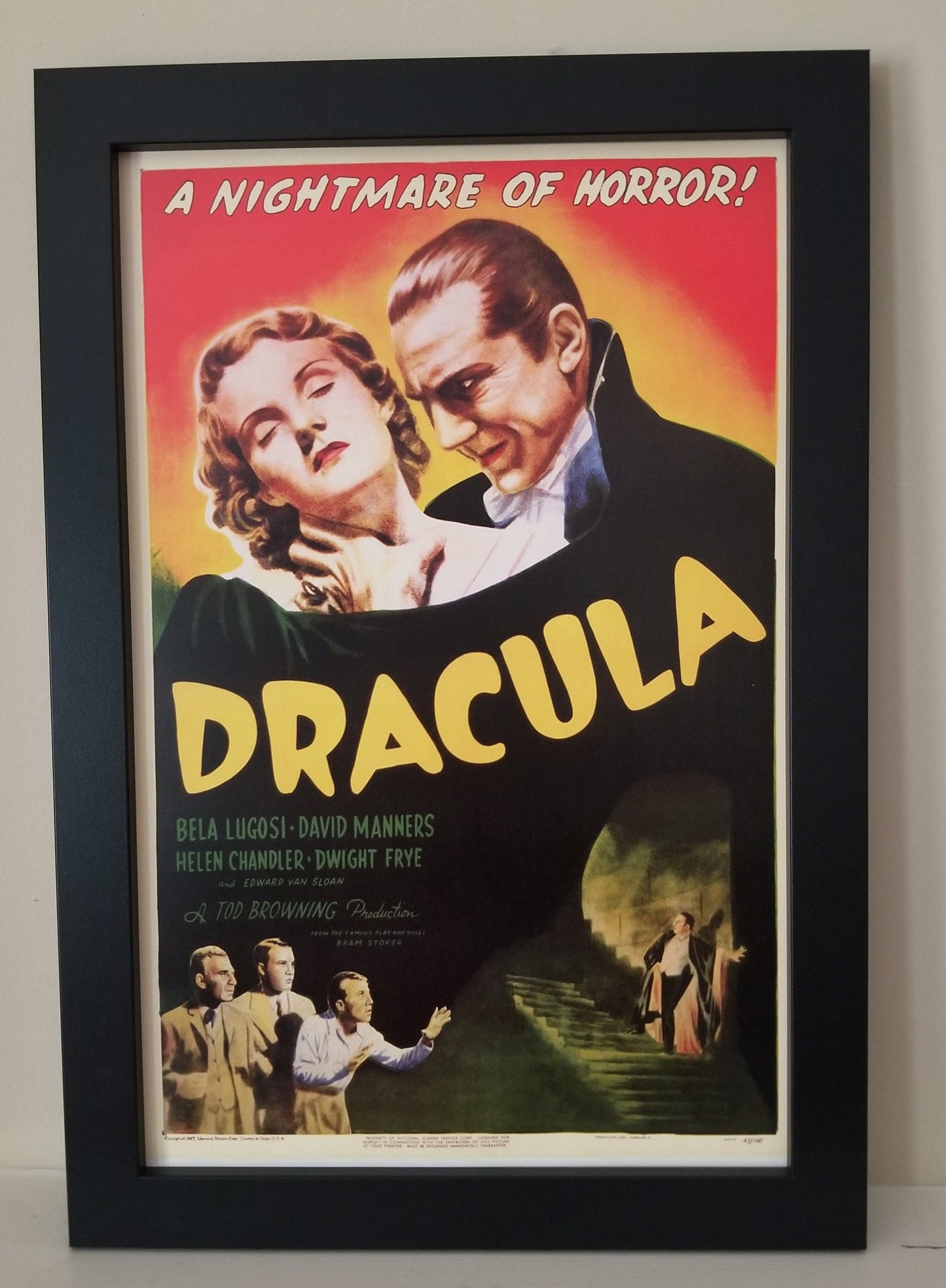 Dracula with Bella Lugosi From 1931. 11x17 Unframed Poster,Printed on Heavy Card Stock Paper.