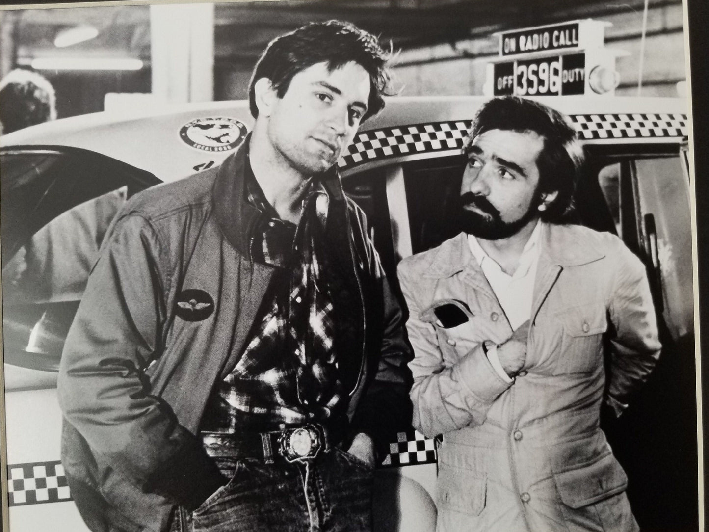 Deniro and Scorsese Unframed 8x10 Photo.Photo From Taxi Driver.