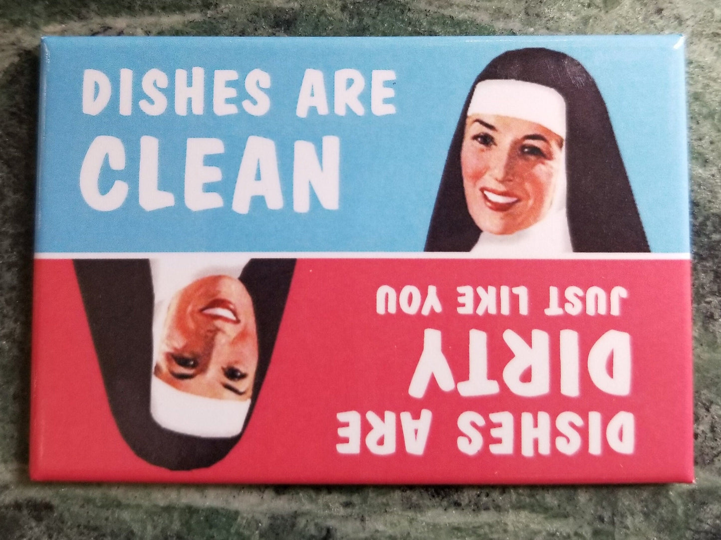 Dishes are Clean, Dishes Are Dirty Just Like You on a 2x3 Refrigerator Magnet.A Reminder To Empty The Dishwasher.Valentine Gift For Her.