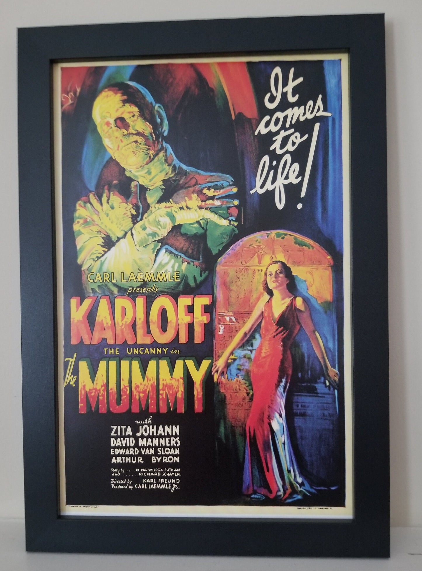 The Mummy with Boris Karloff From 1932.This Unframed 11x17 Poster is Printed on Heavy Card Stock Paper.