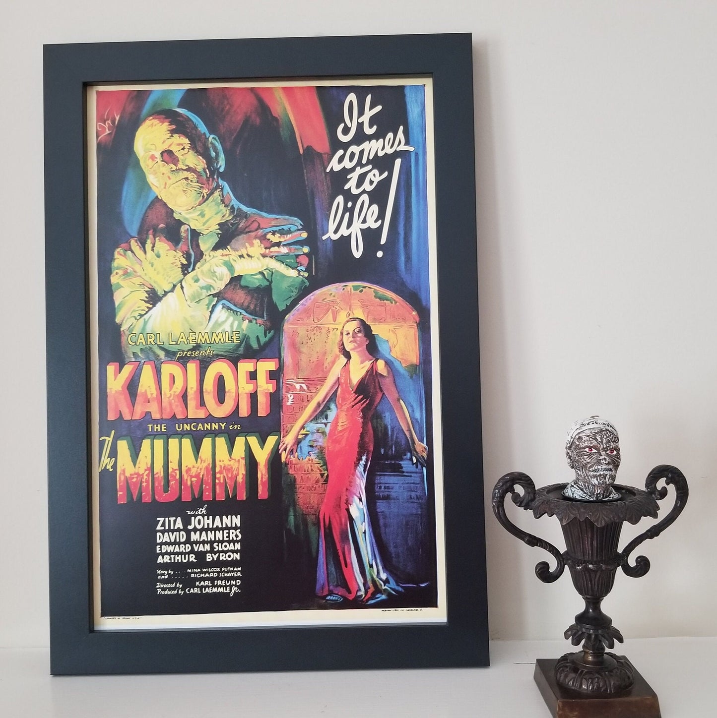 The Mummy with Boris Karloff From 1932.This Unframed 11x17 Poster is Printed on Heavy Card Stock Paper.