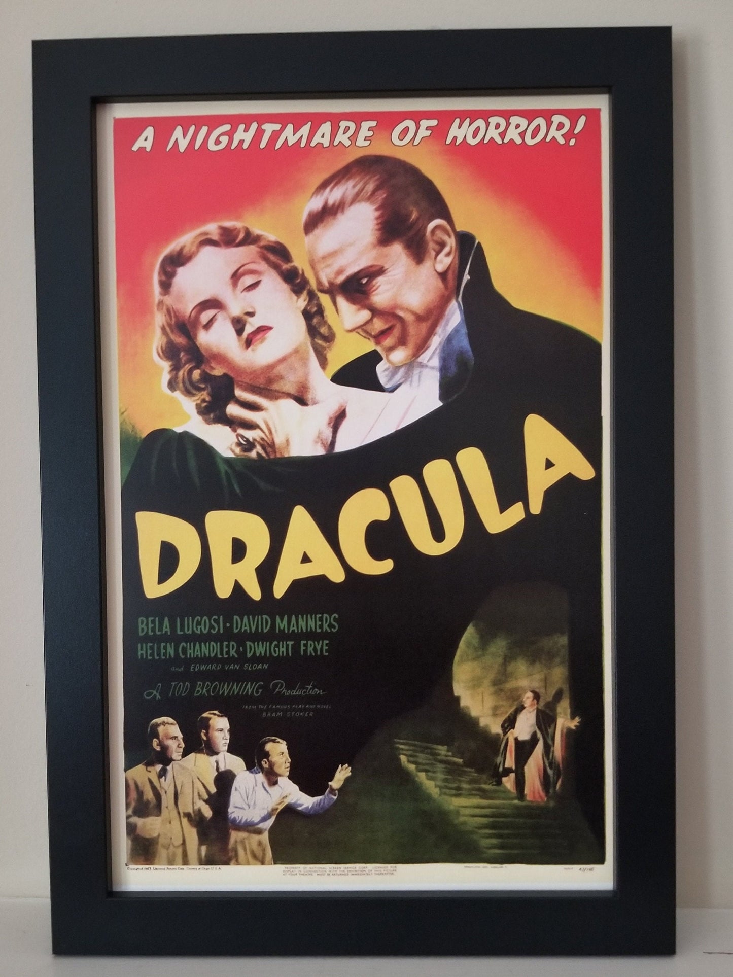 Dracula with Bella Lugosi From 1931. 11x17 Unframed Poster,Printed on Heavy Card Stock Paper.