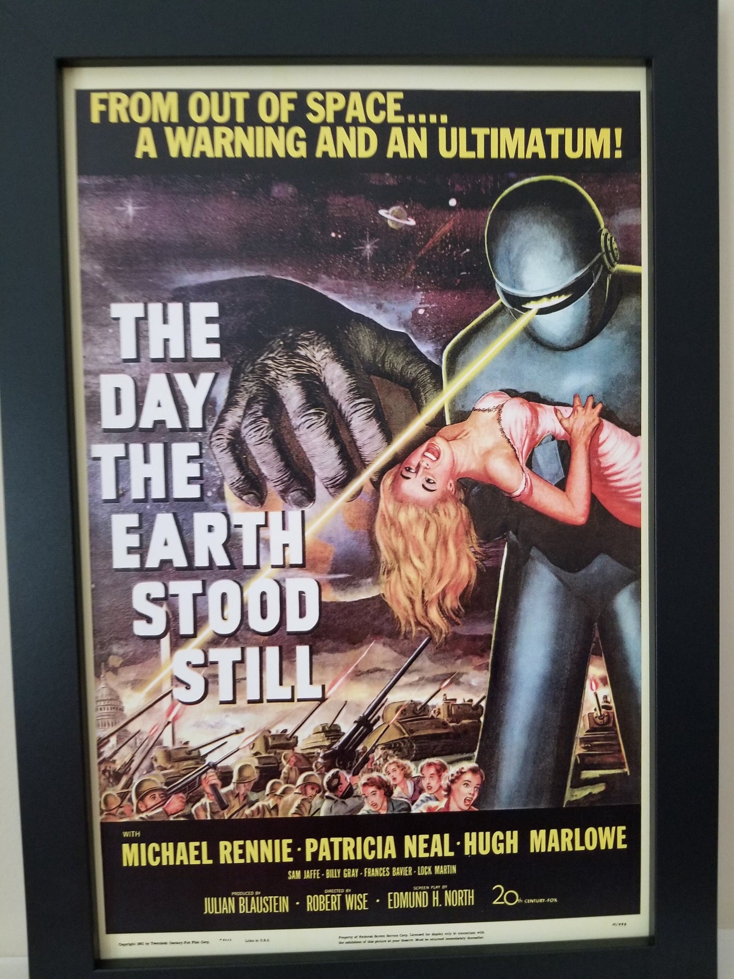 The Day The Earth Stood Still From 1951. 11x17 Unframed Poster is Printed on Heavy Card Stock Paper.