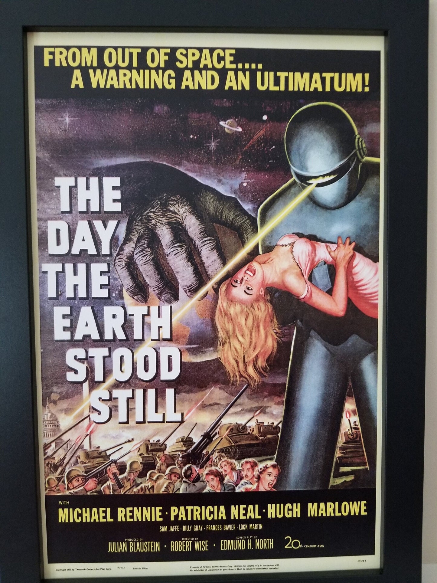 The Day The Earth Stood Still From 1951. 11x17 Unframed Poster is Printed on Heavy Card Stock Paper.