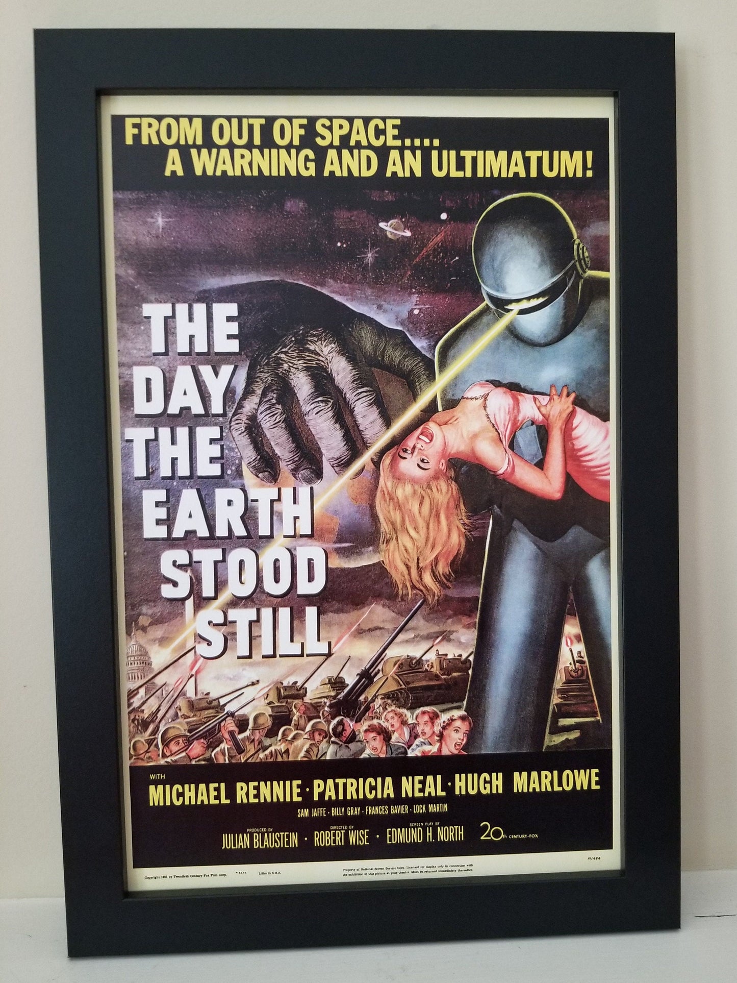 The Day The Earth Stood Still From 1951. 11x17 Unframed Poster is Printed on Heavy Card Stock Paper.