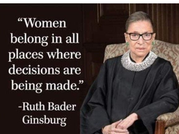 Quote From Ruth Bader Ginsburg on a 2x3 Steel Refrigerator Magnet with Glossy Finish.A Gift For Him or Her.