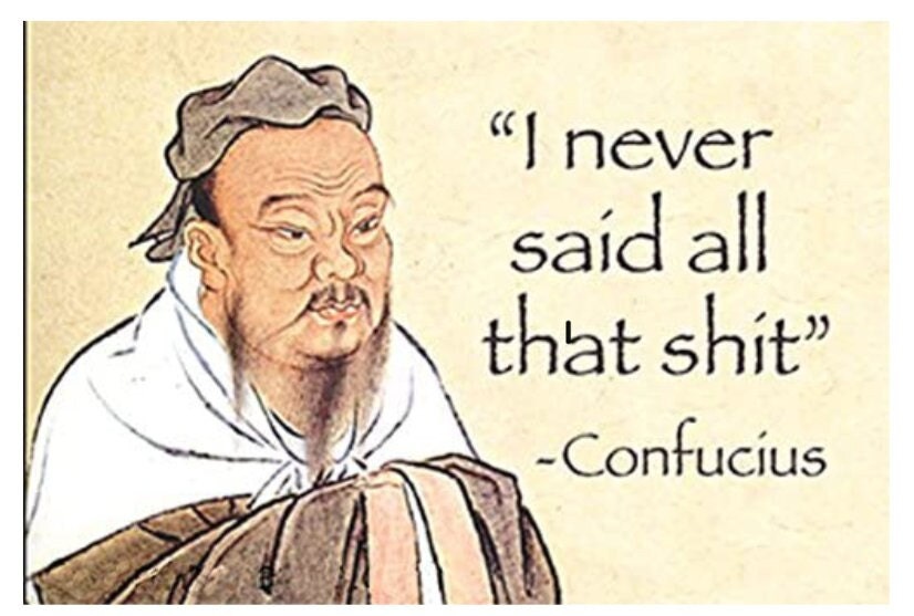 Confucius Quote,I Never Said All That Shit on a 2x3 Refrigerator with Glossy Finish.Gift For Him or Her.