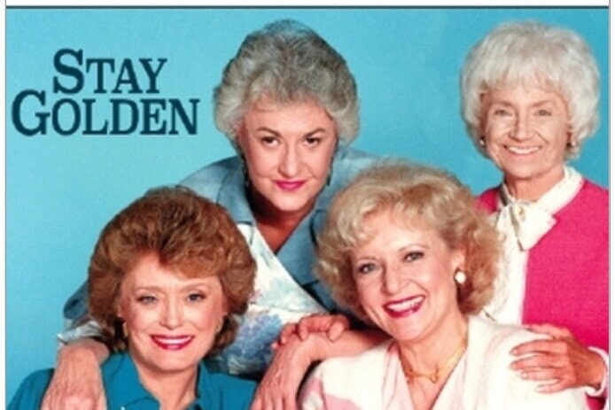 Stay Golden,The Golden Girls Gang on a 2x3 Steel Refrigerator Magnet with Glossy Finish.A Gift for Him or Her.Valentine Gift For Her.