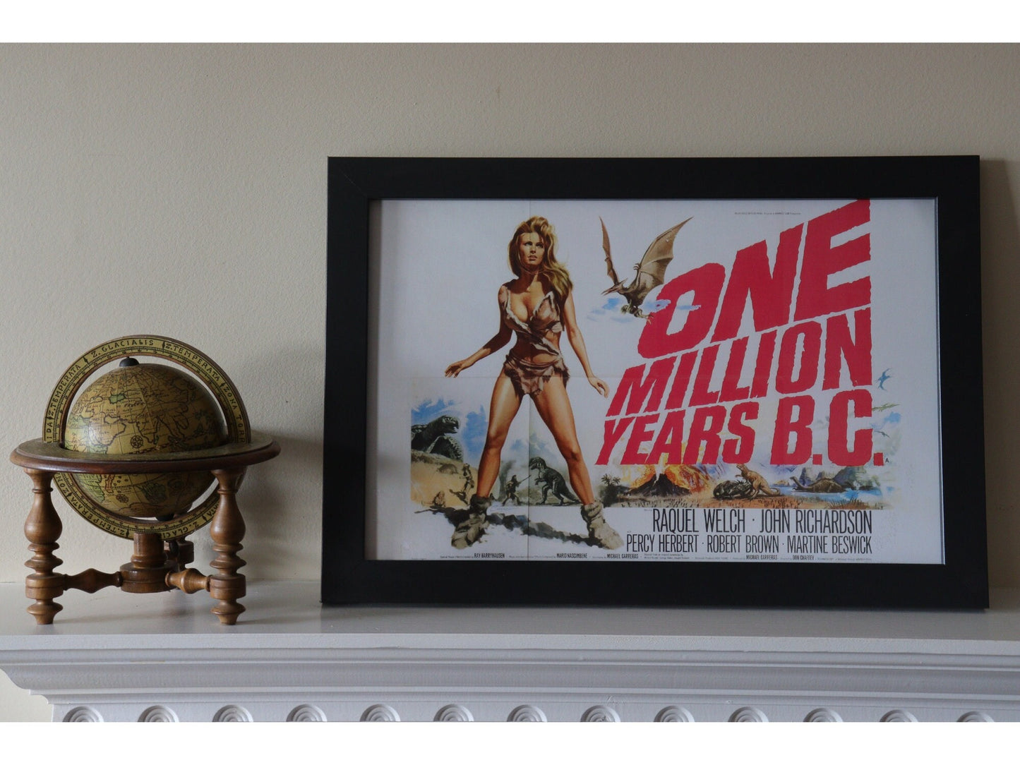 One Million Years BC With Raquel Welch on a Unframed 11x17 Poster Printed on Heavy Card Stock Paper.