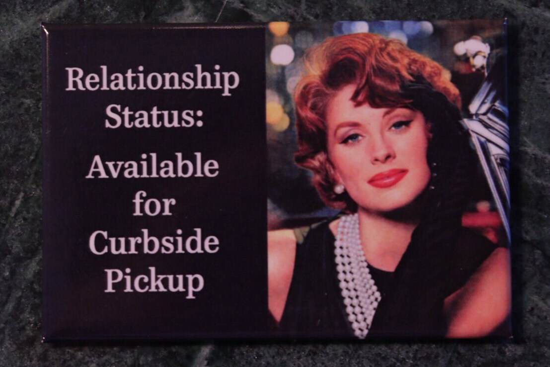 Available For Curbside Pickup on a 2x3 Refrigerator Magnet with Glossy Finish and Steel Construction.Gift For Him or Her.