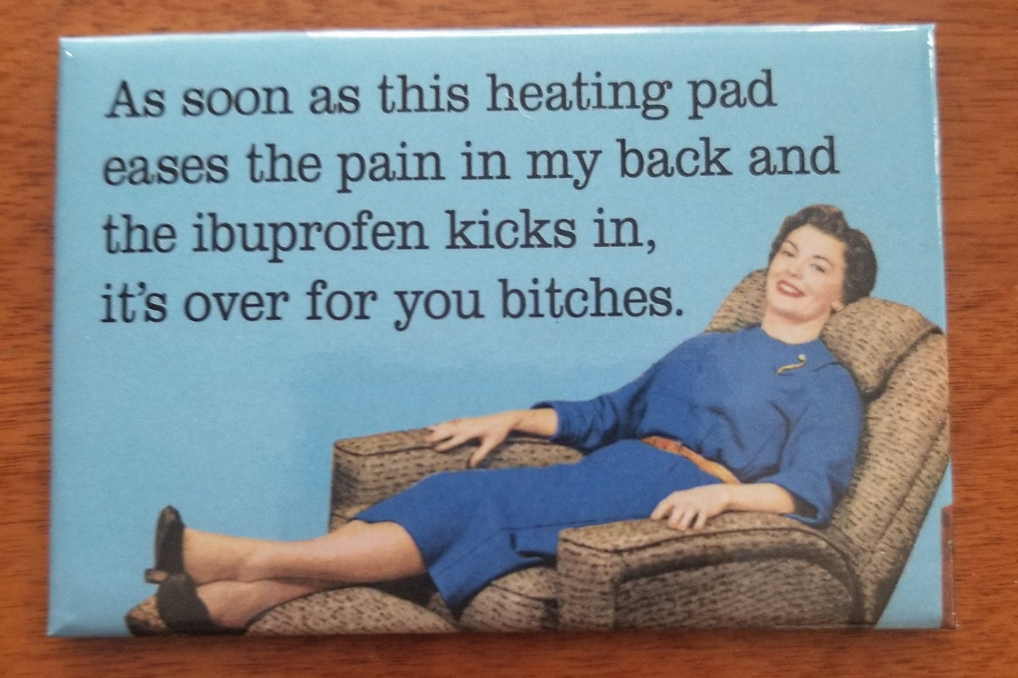 It’s Over For You Bitches Now on a 2x3 Refrigerator Magnet with Glossy Finish,Steel Construction.Gift For Him or Her.