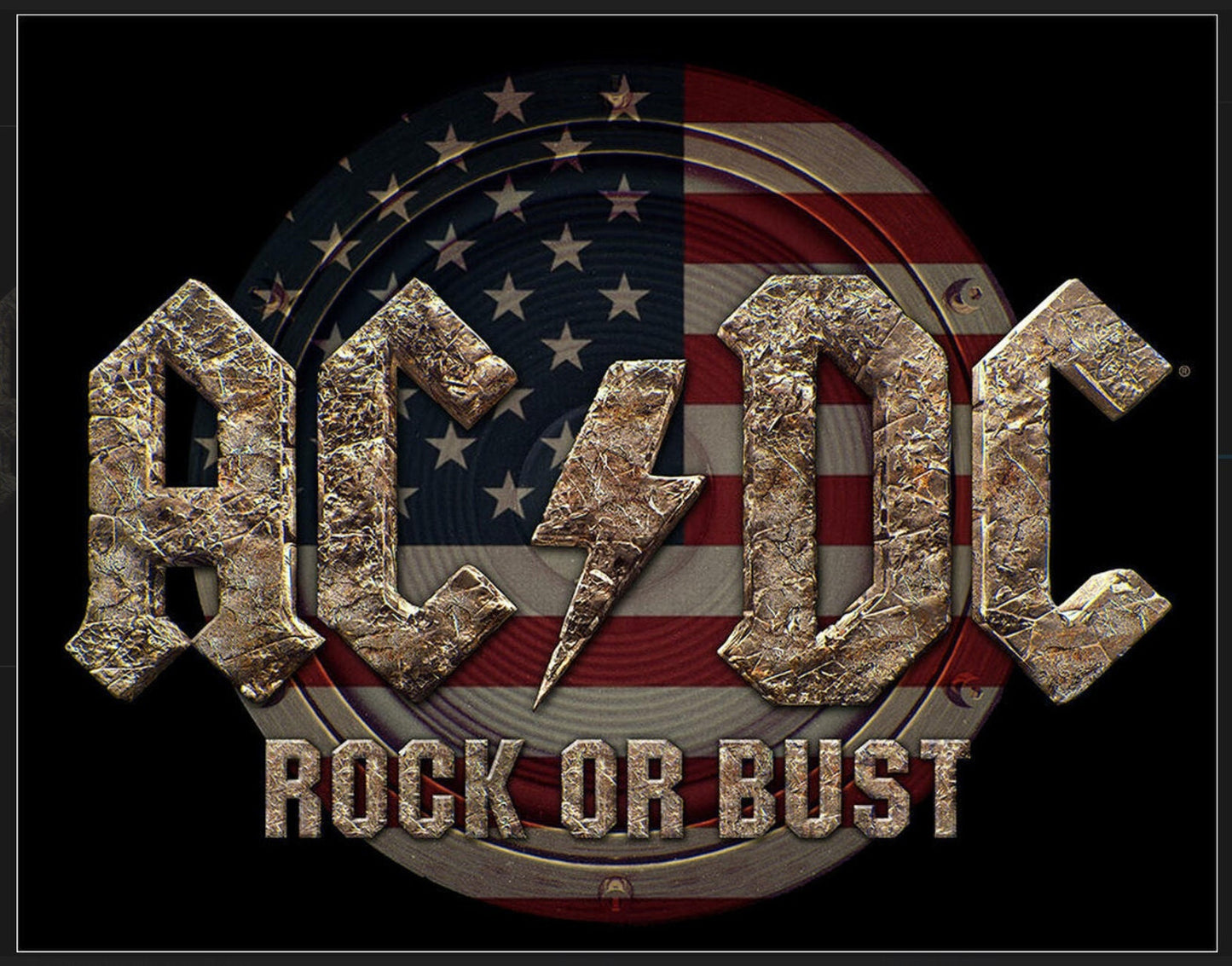 AC DC Rock or Bust Album Cover on a 12.5” W x 16” H Tin Sign.Sign Has A Smooth Clear Coat Finish.Suitable for Inside or Outdoor Hanging.