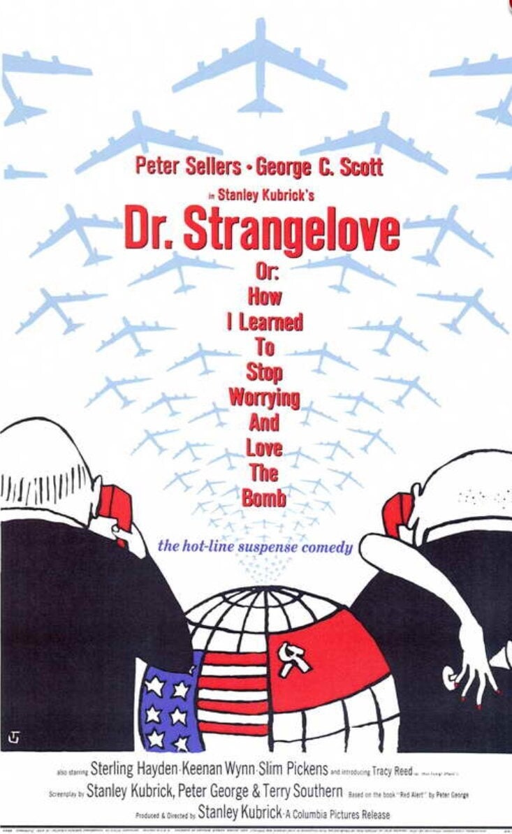 Dr.Strangelove from Stanley Kubrick.11x17 Unframed Poster is Printed on Heavy Car Stock.