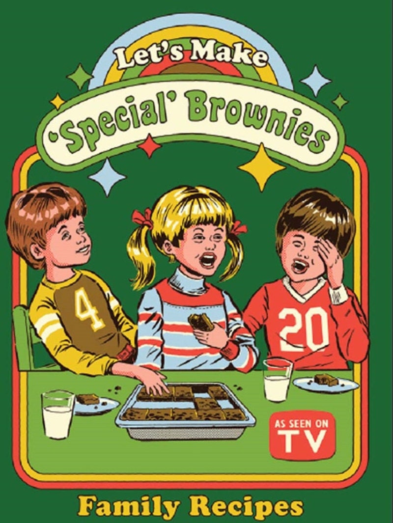 Let’s Make Special Brownies on a 2.5x3.5 Fridge Magnet with Glossy Finish,Steel Constructon.Gift For Him or Her