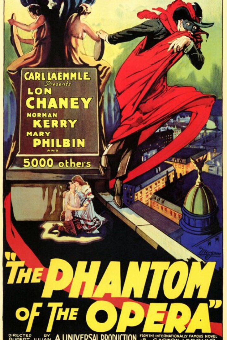 Phantom of The Opera From 1925 on a Unframed 11x17 Poster is Printed on Heavy Card Stock Paper.