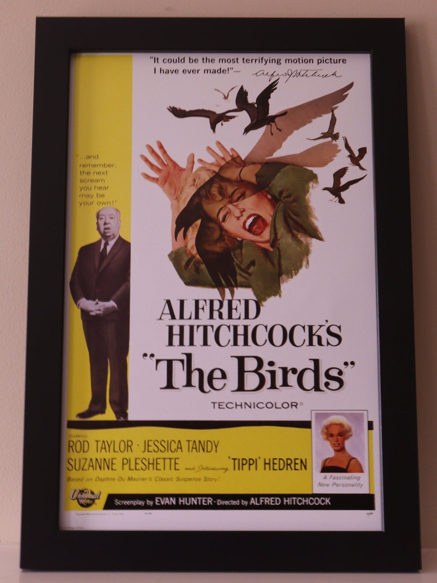 The Birds From 1963.11x17 Unframed Poster is Printed on  Heavy Card Stock Paper..