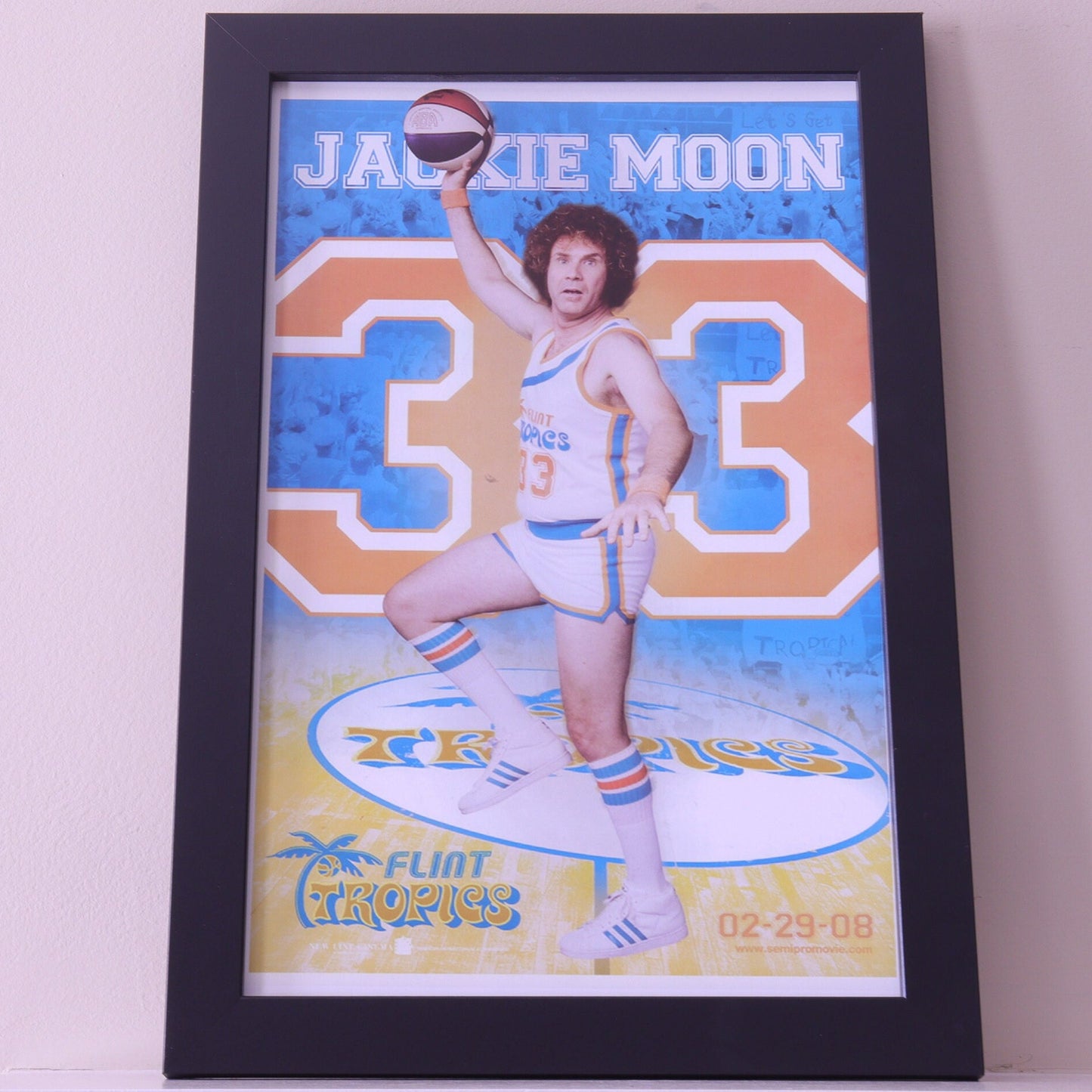 Semi Pro and Jackie Moon 11x17 Unframed Poster is Printed on Heavy Card Stock Paper.