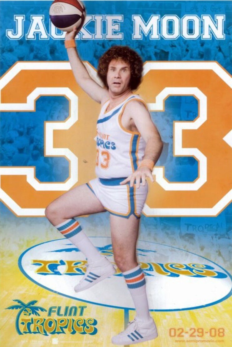 Semi Pro and Jackie Moon 11x17 Unframed Poster is Printed on Heavy Card Stock Paper.