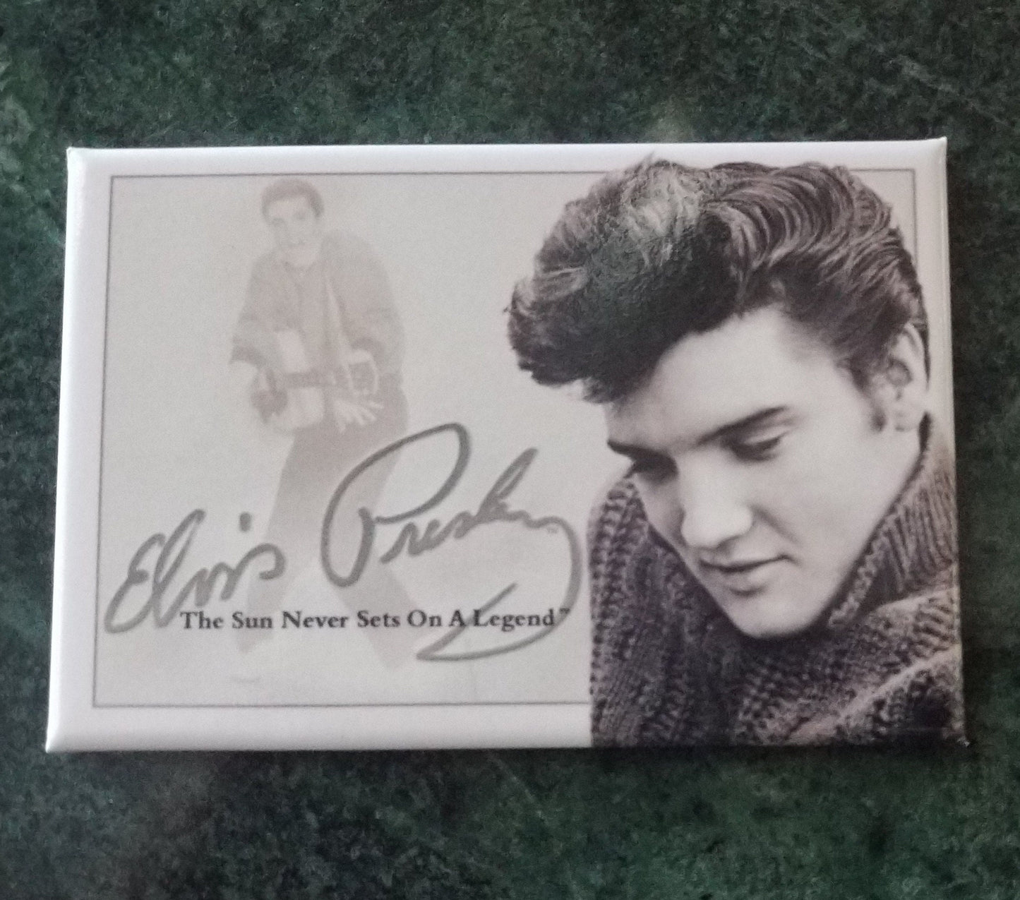 Elvis Presley,The King Of Rock and Roll on a 2 x 3 Refrigerator Magnet with Glossy Finish,Metal Construction.Gift For Him or Her.