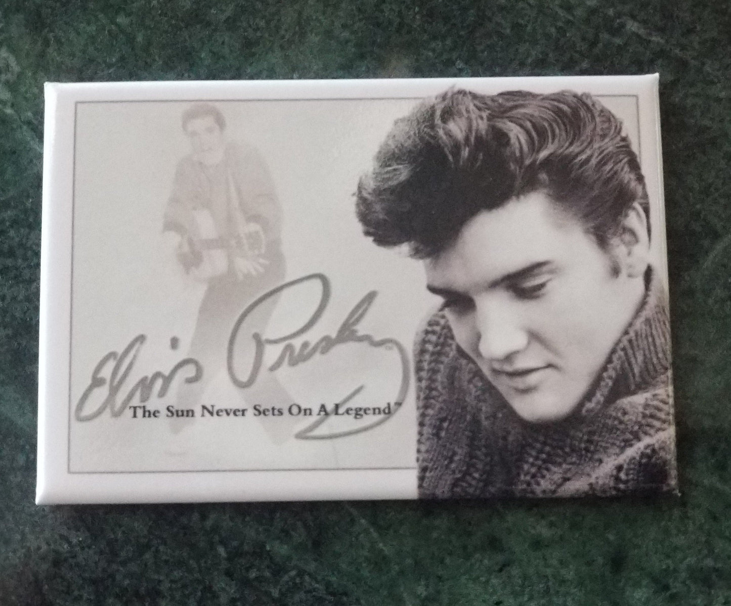 Elvis Presley,The King Of Rock and Roll on a 2 x 3 Refrigerator Magnet with Glossy Finish,Metal Construction.Gift For Him or Her.