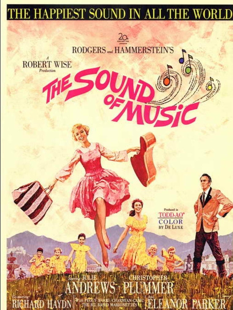 The Sound of Music On A Unframed 11x17 Poster. Printed on Heavy Card Stock Paper.