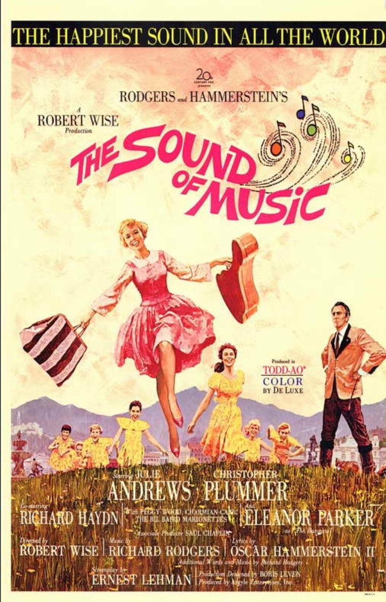 The Sound of Music On A Unframed 11x17 Poster. Printed on Heavy Card Stock Paper.