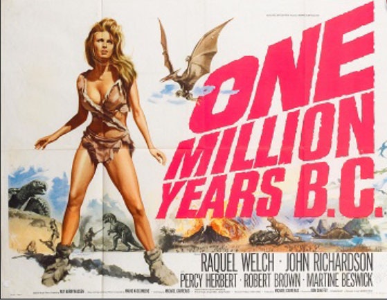 One Million Years BC With Raquel Welch on a Unframed 11x17 Poster Printed on Heavy Card Stock Paper.