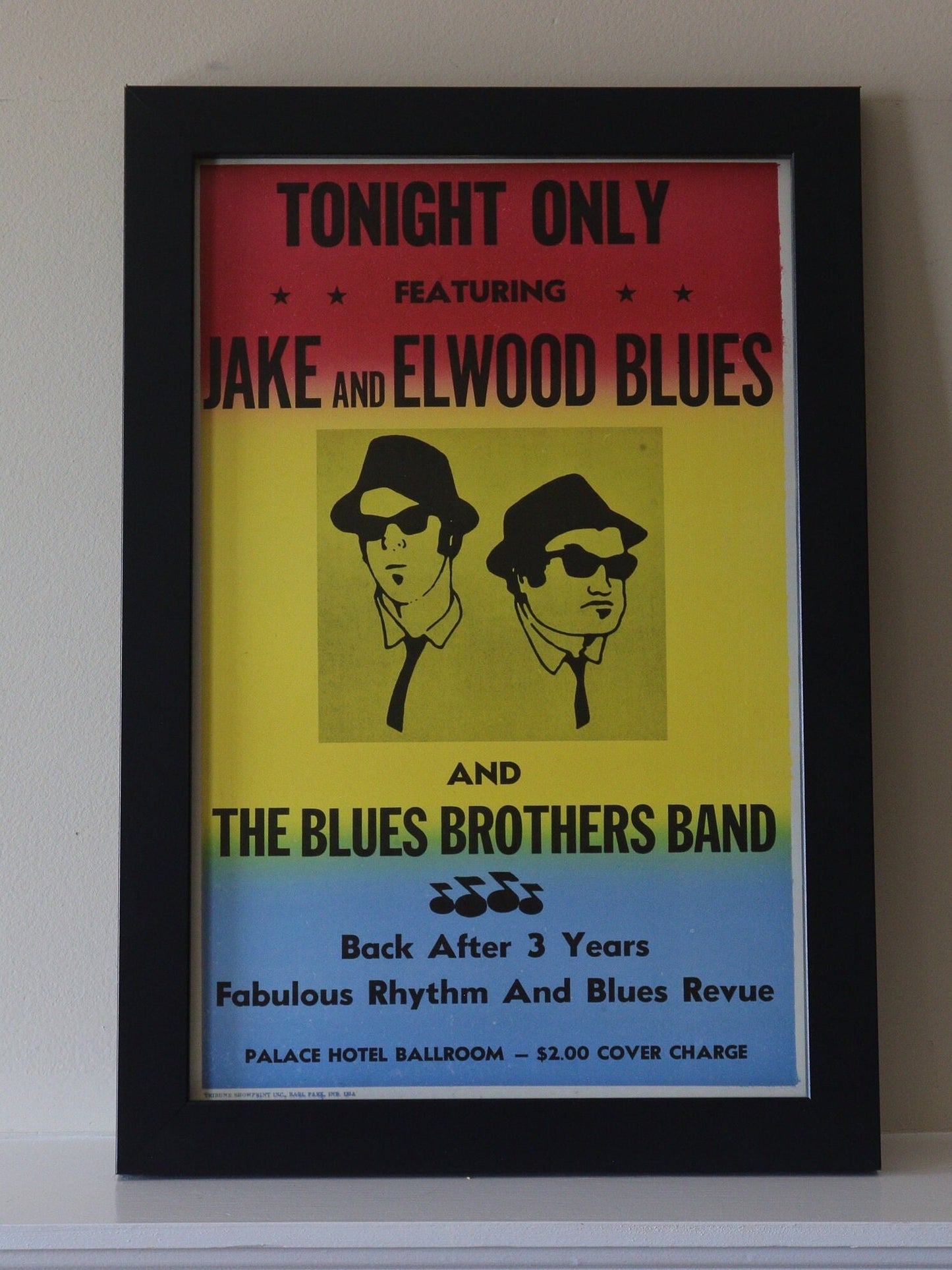 The Blues Brothers,Jake and Elwood.11x17 Unframed Poster is Printed on Heavy Card Stock.